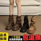 Martens, демисезонные утепленные детские универсальные ботинки, сапоги, туфли, средней длины, подходит для подростков