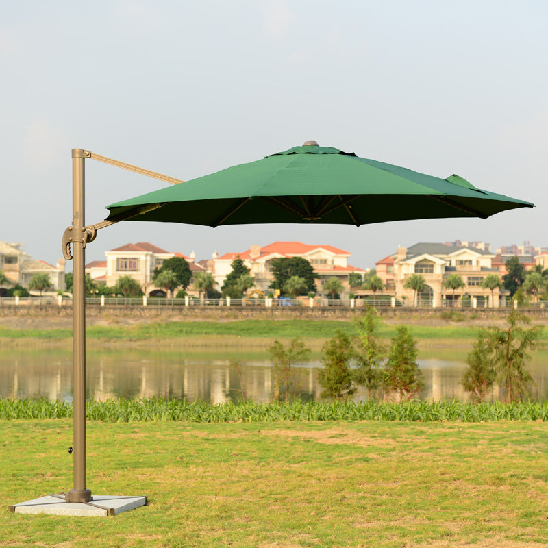 Outdoor Roman umbrella Courtyard Shading Milk Tea Shop Side Umbrella Outdoor Furniture Umbrella Coffee Hall Folding Beach Umbrella