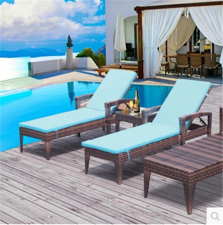 Manufacturer Direct Marketing Outdoor Lying Bed Swimming Pool Casual Home Innate Beach Bed Outdoor Patio Anti-Vine Deck Chair Open Bed