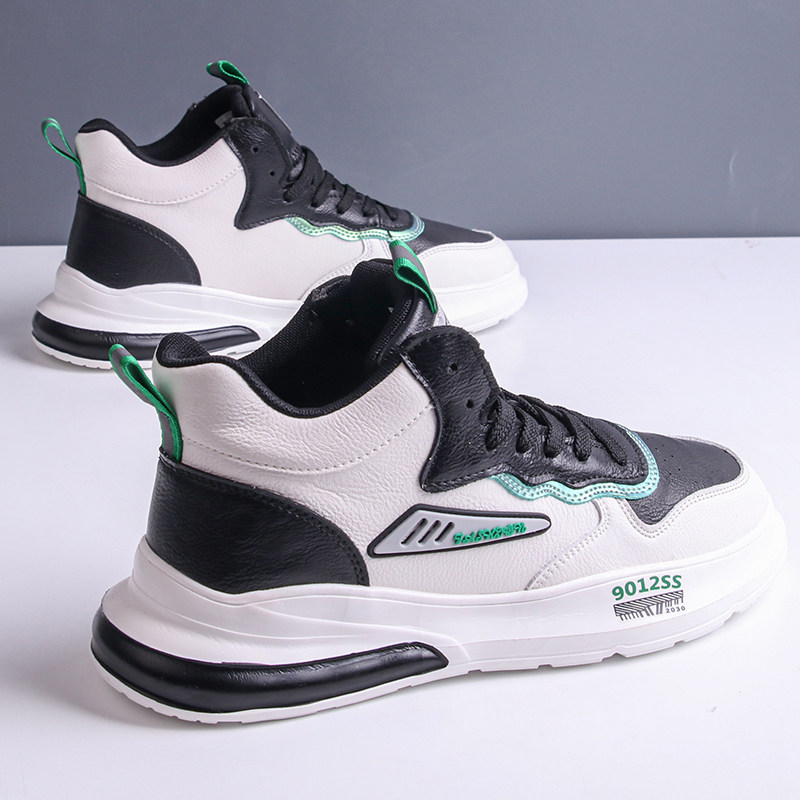 2021 autumn new high-top men's shoes small white shoes men's Korean version of the trend all-match board shoes men's sports and leisure trend
