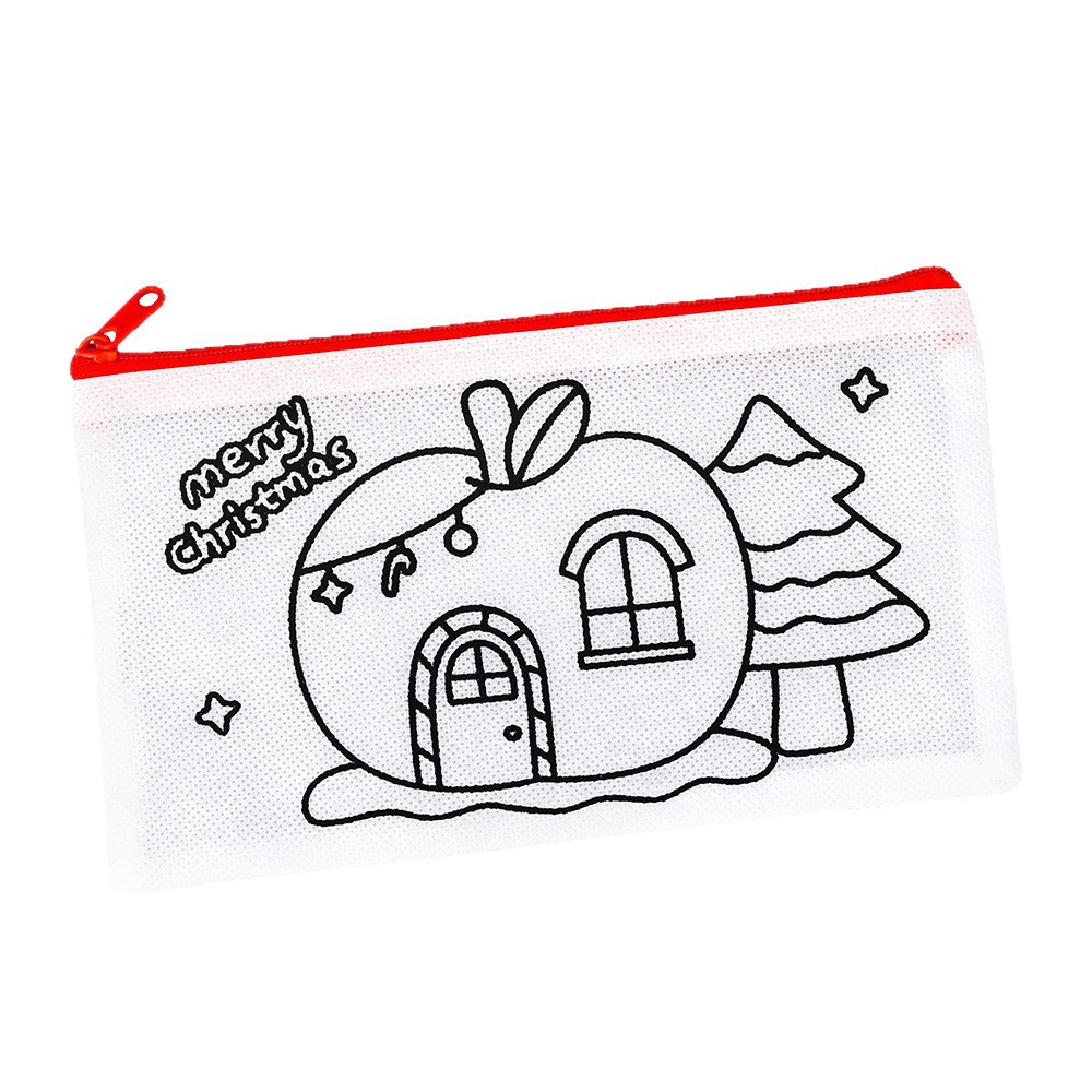 Cross-border Christmas graffiti pencil bag for toddlers