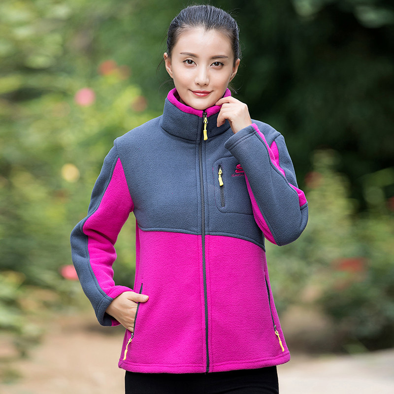 Outdoor Grip Suede Women's Slim Grip Suede Jacket Male Shake Grain Suede Jacket Woman 2018 Autumn Winter New Thickened Tide Liner