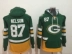 Áo len bóng bầu dục áo hoodie dài tay mùa thu và mùa đông size hip hop packer Packers 12 # 21 # 52 # 87 #