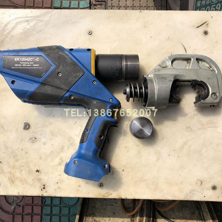 Repair of the German Kerauke Klauke rechargeable electric hydraulic pincer press pliers EK12042CL-C hydraulic press