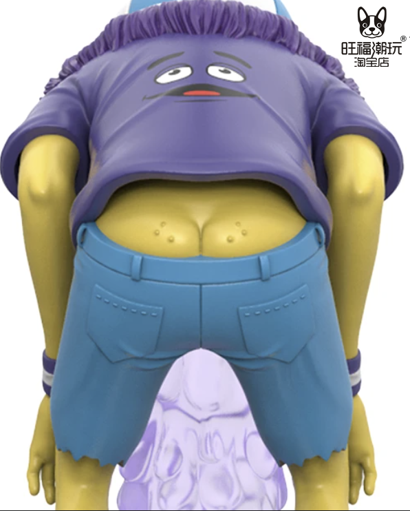 Mighty Jaxx Vomit Kid purple Collectible Statue Figure Model In