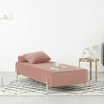 Nordic Velvet Golden Feet PRINCESS CHAIR PINK LIVING ROOM BEAUTY BED LIGHT LAVISH ART BED TAILSTOOL CLOAKROOM STOOL