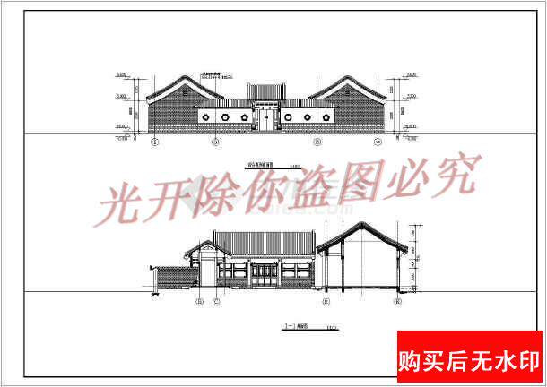Однослойное кирпичное здание внутреннего двора на севере-фигуре 1