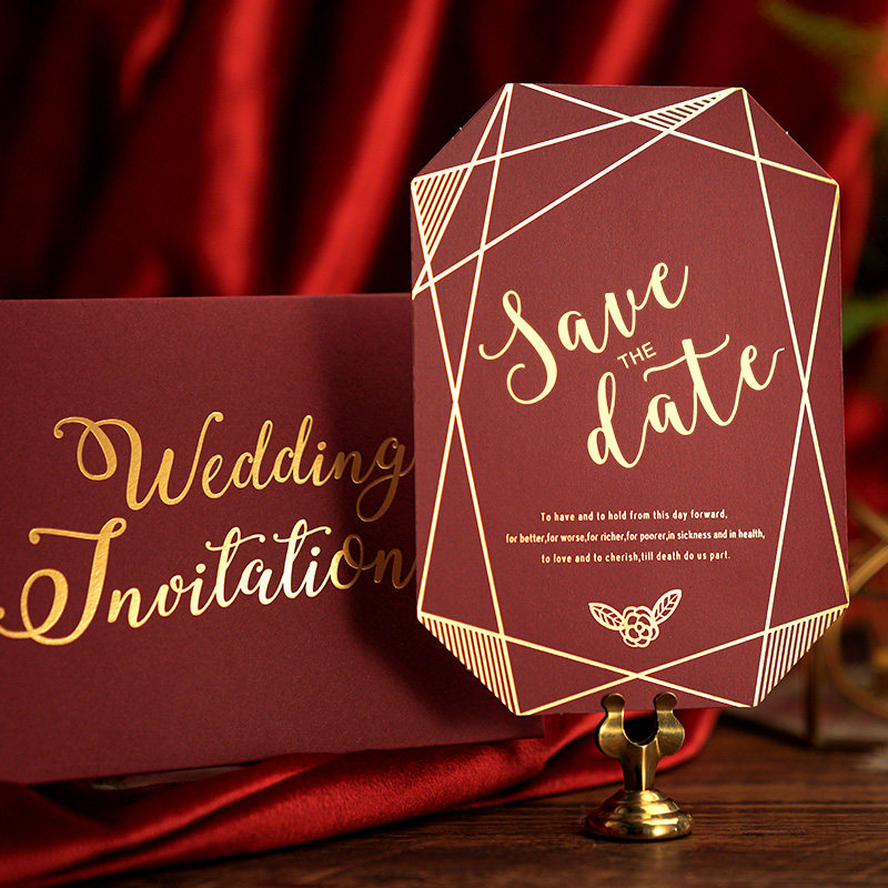 Time has love] 2022 new wedding invitations European-style creative marriage invites letters of invitation from Cambodia