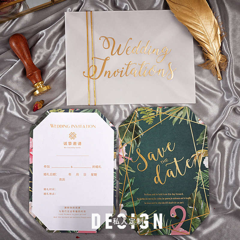 Time has Love] Marble Transparent Bronzing Wedding please post Eurostyle Wedding Joypost Joypost Invitation Letter Customisation