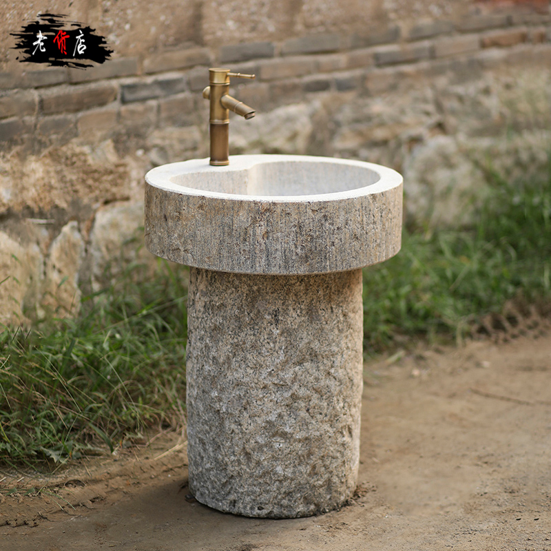 Old stone trough washbasin stone table washbasin pool stone trough mop pool stone basin outdoor courtyard water basin mop pool