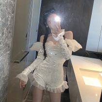 Small Subspring Dress New Apricots Color High Waist Display Slim Fit Pants Loose Straight Drum Casual Shorts Children 2022ins