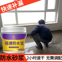 Cement floor waterproof mortar external wall repair glue fast dry plugging roof crack bungalow leakage repair