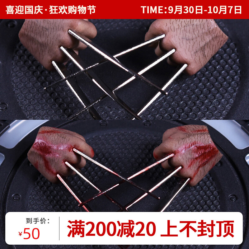 Spot jxtoys 1 6 wolf claw model fist steel claw hand type supports HT body normal blood stained version