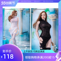 Spot Comic Set Manmodel 1 6 Soldiers MM015 High Open Fork Semipermeable Qipao Dress Suit