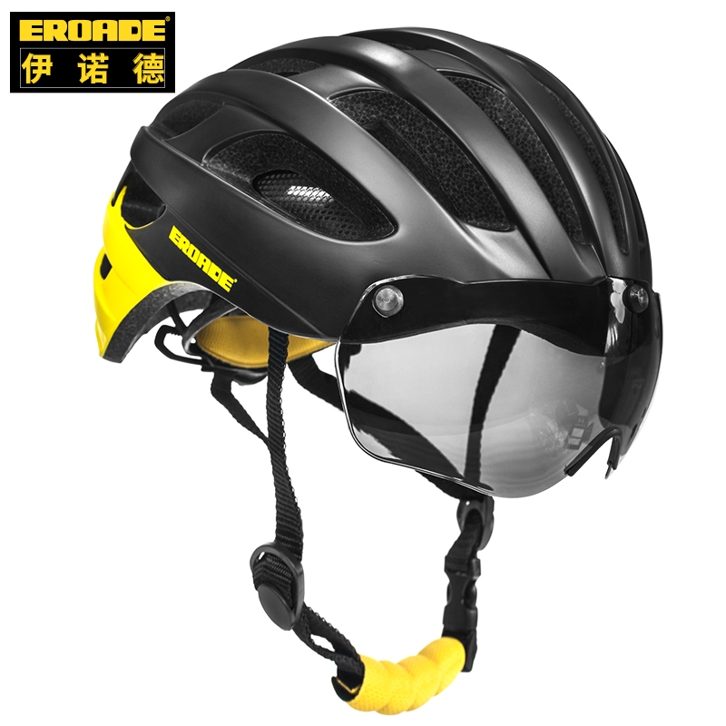 German EROADE bicycle riding helmet men's and women's mountain road bike equipped with a goggle light integrated hard hat