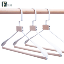 New Suit Solid Wood Hanger Nordic Fashion Light Extravagant Personality Beech Wood Iron Art Wide Shoulder Large Hanger Wardrobe Great Clothes Brace