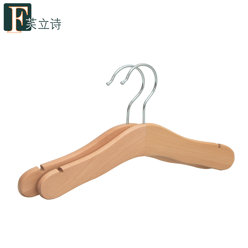 Women's Clothing Wooden Hanger Solid Wood Clothing Shop Special Clothes Hangings Home Custom Children Clothes Hanger Pants Rack Children's Pants Cramp