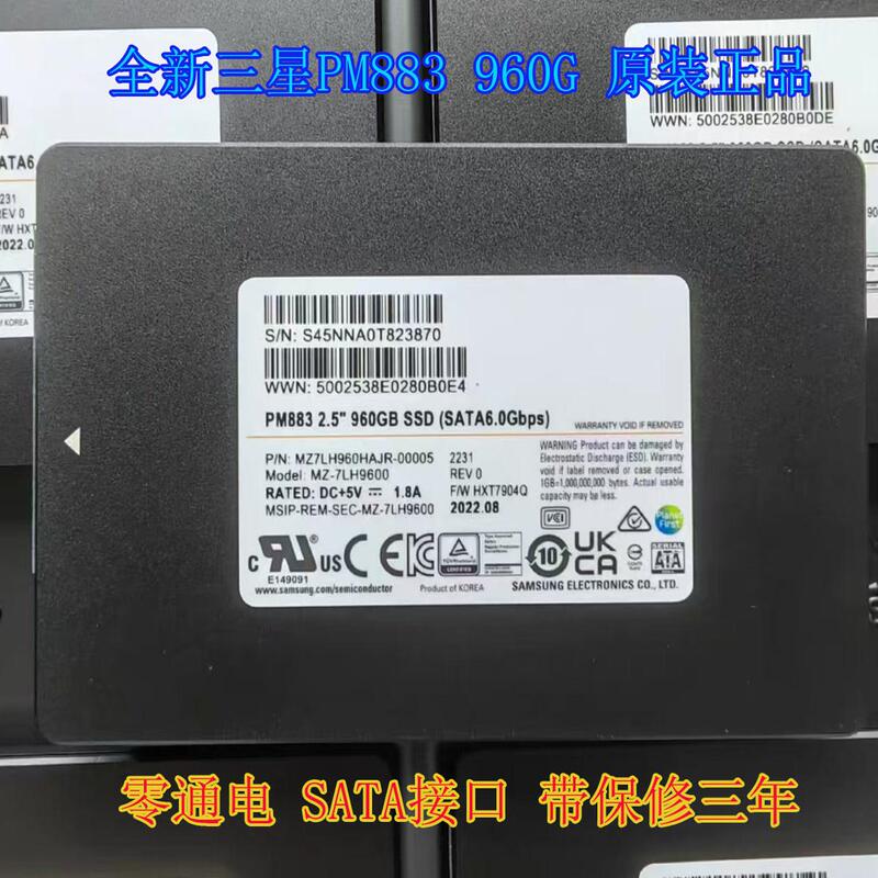 Brand New samsung Pm883 960g Sata Interface Enterprise-Level Solid State Drive Ssd