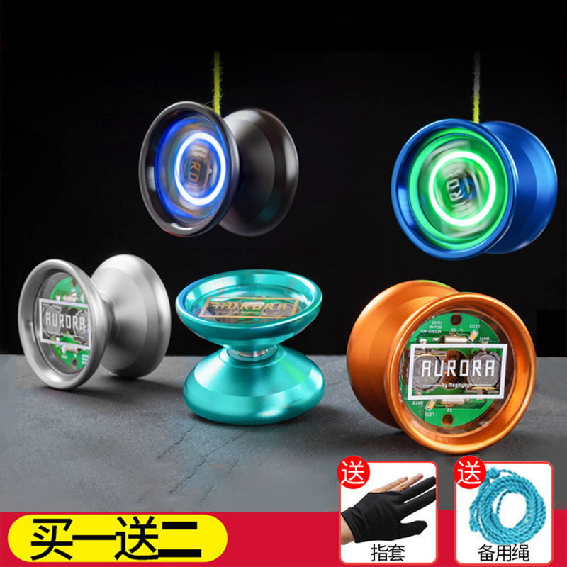 Magic yoyo Ghost Hand Yo-Yo Y02 Premium GlowIng Yo-Yo Pro Competitive Game Metal Fancy