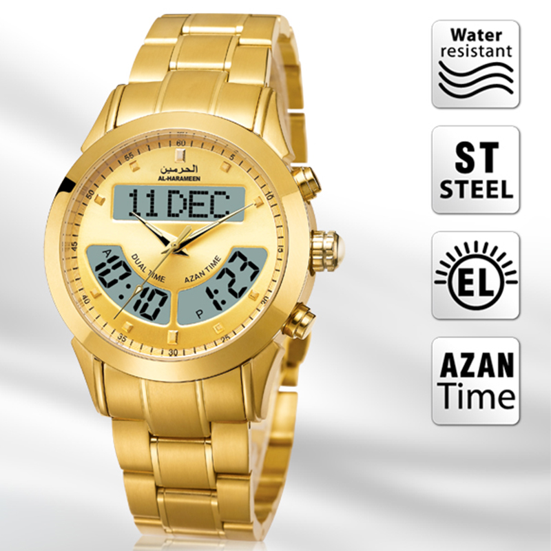Azan Wristwatch Islamic Hui prayer watch Islamic pry time watches