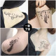 Black series tattoo stickers lasting sexy flower arm tattoos cover scars tattoo stickers