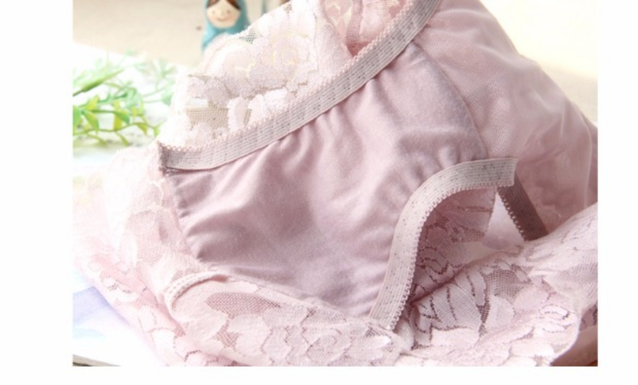 Micro-bụng cao eo quần lót ren phụ nữ rỗng thoáng khí không có dấu vết gợi cảm căng tốt bên trong bông quan lot dui