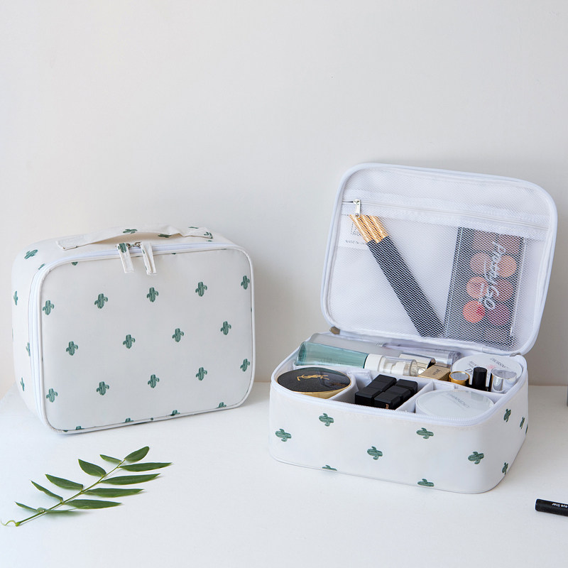 Cosmetic bag Female ins wind super fire net Red toiletries storage box Small large capacity portable simple cosmetic bag