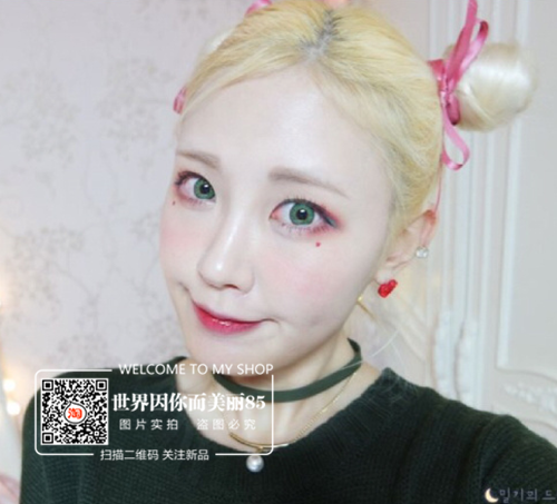 1 gói COS Yingcuo Harajuku rượu vang đỏ xanh xanh tím bạc hồng eyeliner mắt và đôi môi dual-sử dụng bóng mắt son môi lông mày bút chì chi ke mat