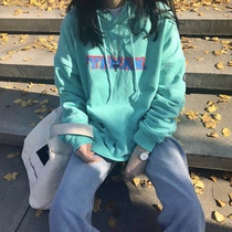 zbj Tide brand hooded sweater Xinjiang cotton men and women couples solid color hoodie loose domestic blue top jacket jacket