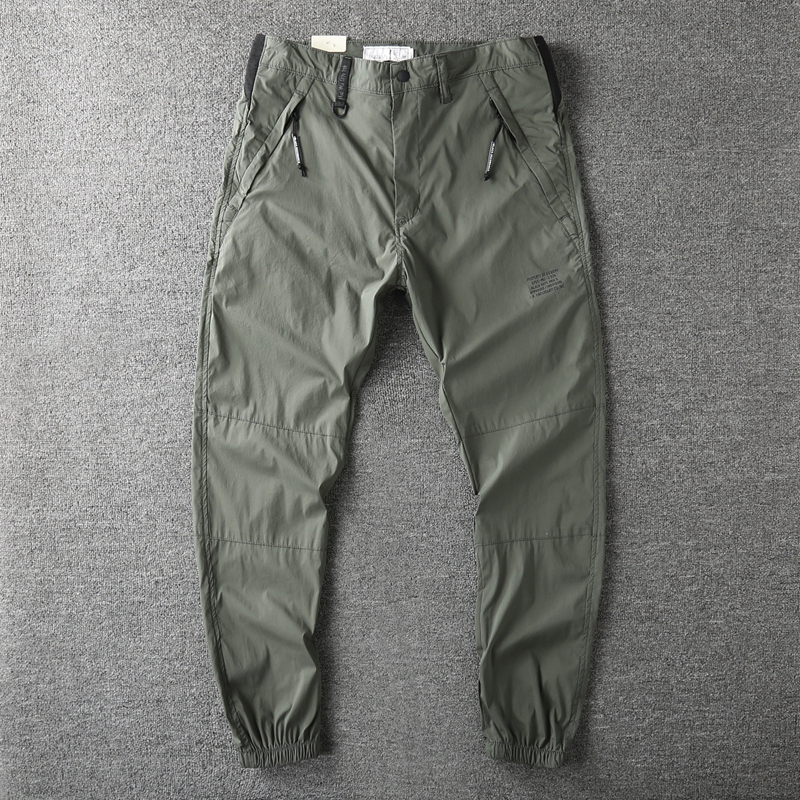 Thin Quick-Drying Pants for Outdoor Jogging, Lightweight Casual Pants for Men, Slightly Elastic Tapered Pants, Versatile Jogger Cargo Pants, Trendy