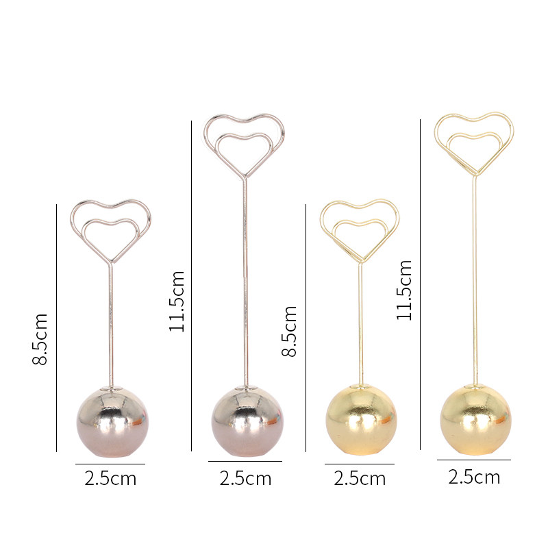 Creative Metal Message Click Desktop Photos Wedding Seats Notebook Bookmark Clamp Crystal Clip