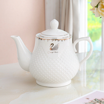 Ceramic teapot Household single pot tea large high temperature kettle with filter Large capacity living room cool water kettle