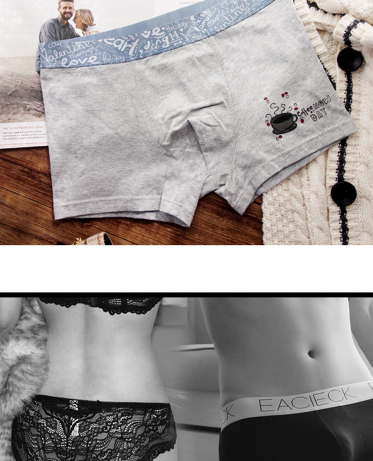 Đàn ông và phụ nữ cặp vợ chồng đồ lót cotton phù hợp với cặp vợ chồng gợi cảm ren sáng tạo cặp đôi đồ lót đồ lót ibasic