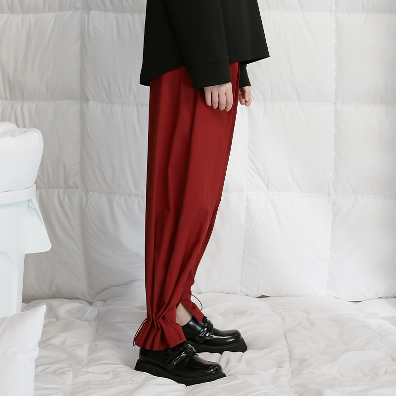 DIDDI original black sports closeted 90% pants casual wide pants 2021 new fall tide independent design