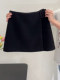 Gray woolen skirt for women 2025 winter new large size pear-shaped figure high waist slimming A-line hip skirt