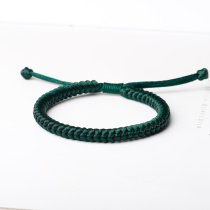 Wang Yibo the same paragraph should help hand rope ink green rope bracelet King Kong knot hand-woven childrens multicolored rope men and women
