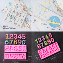 Digital Chocolate Flipped Sugar Mold Relief Solid Diy Cake Styling Mold I a few years Decorative Silicone Mold