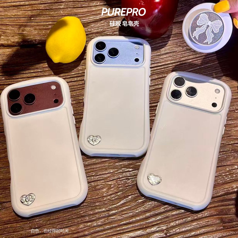 [Purepro Series] Anti-Drop Squishy Silicone Soap Case Suitable for iPhone 16 /17/18 Magnetic Phone Cases