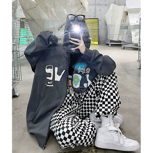 Tide, осенняя тонкая толстовка, куртка для влюбленных, европейский стиль, в американском стиле, оверсайз, в корейском стиле