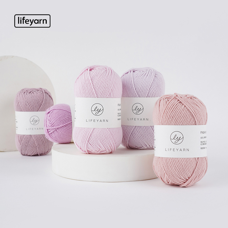 lifeyarn mango organic cotton thread wool unsullied diy hand crochet doll hand choreography baby woven hair thread
