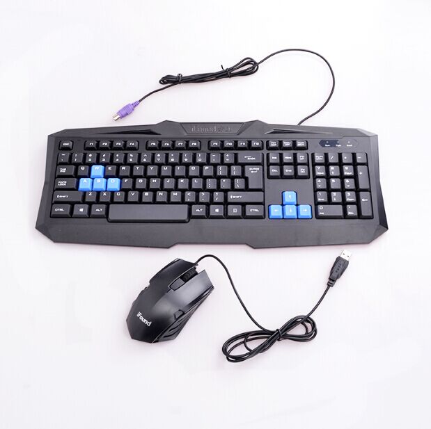 Square Positive F8139 Desktop Keyboard Slimy Group Wired Gaming Keyrat Suit Computer Keyrat Suit Waterproof