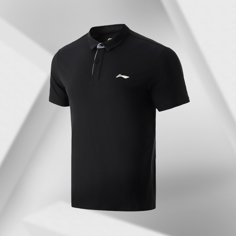 Li Ning training series Men short sleeve T-shirt POLO shirt sports casual blouses APLR073
