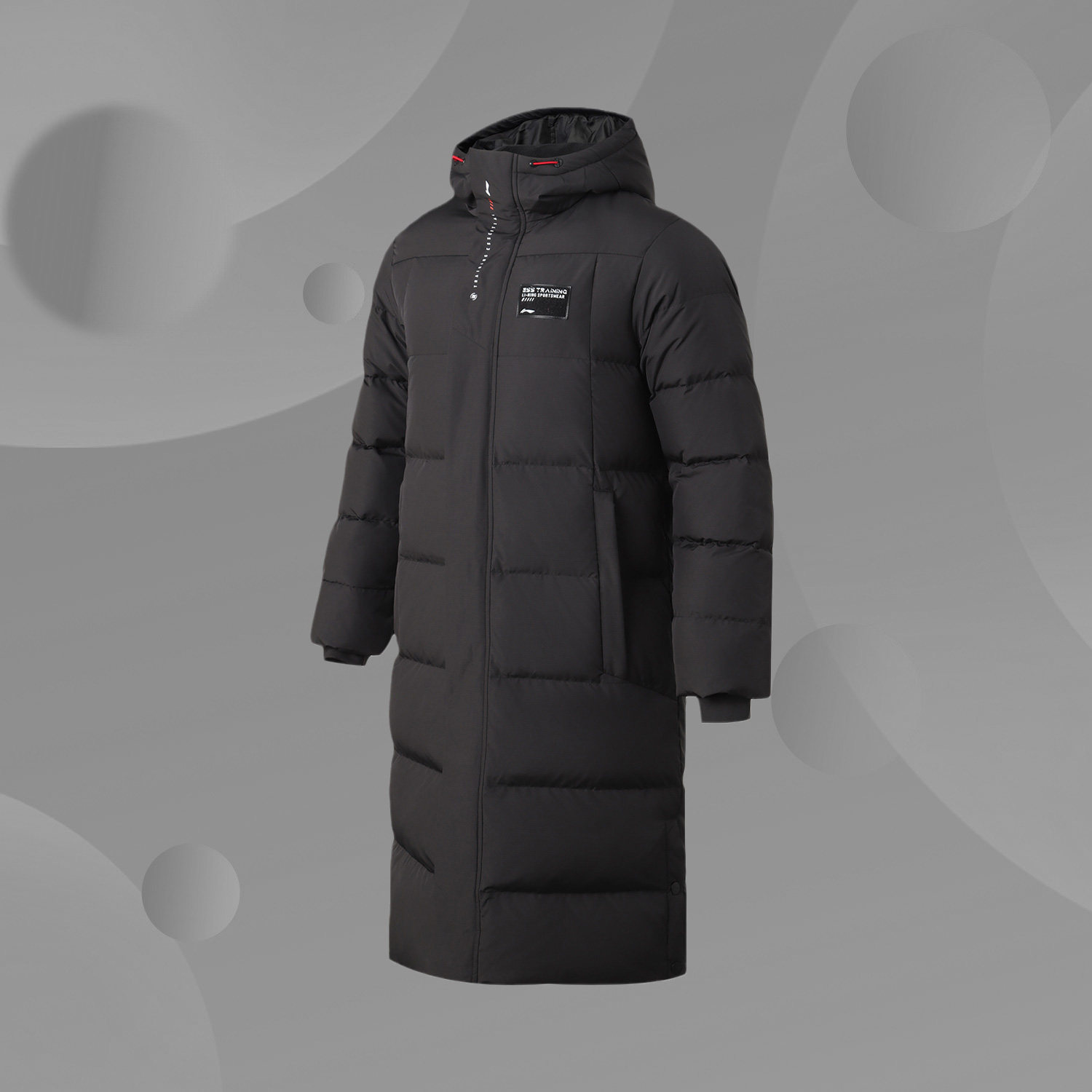 Li Ning long down jacket 2020 winter new men's duck down thickened warm windproof hooded jacket