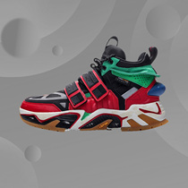 China Li Ning 2019 New York Fashion Week Walk Show Series Far Away Men High Help Basketball Casual Shoes AGBP083