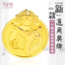 Taekwondo medals to be made as childrens Games Wushu listed metal medallion Customized Marathon