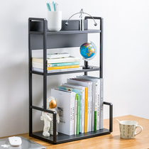 Multifunctional desktop storage rack remote control storage box wooden finishing rack office desk rack