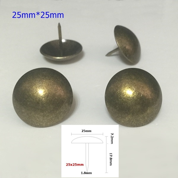 5 đến 50mm đường kính bong bóng móng tay trang trí pin đồng quá trình sofa trống móng doornail bởi mặt hàng chủ lực mặt hàng chủ lực cổ - Ghế sô pha ghế sofa giá rẻ dưới 2 triệu