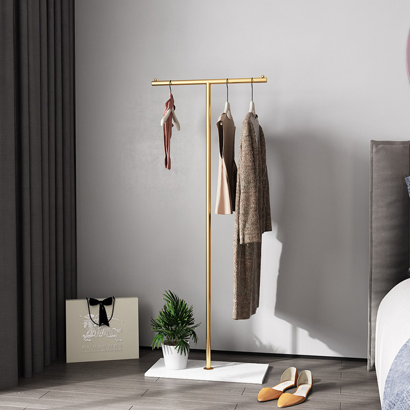 Light Lavish Hood Rack Clothes Rack Landing Bedroom Marble Hung Clothes Racks Simple Living Room Home Containing Minima