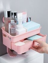  Free Punch Bathroom Shelve Toilet Toilet Toilet Clean Supplies Bathroom Cosmetics storage rack Home Grand total