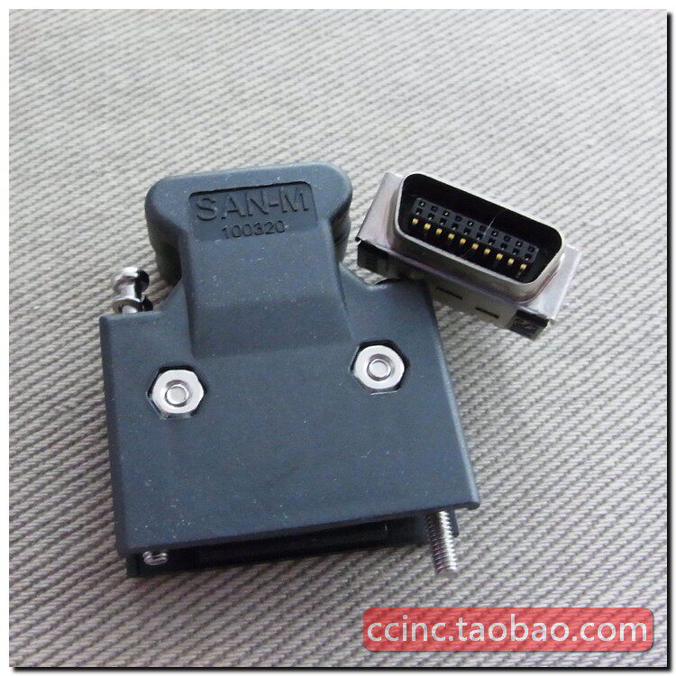 进口xy镀金D SUB焊线20P插头DB20公座连接器SAN-M 100320 F279